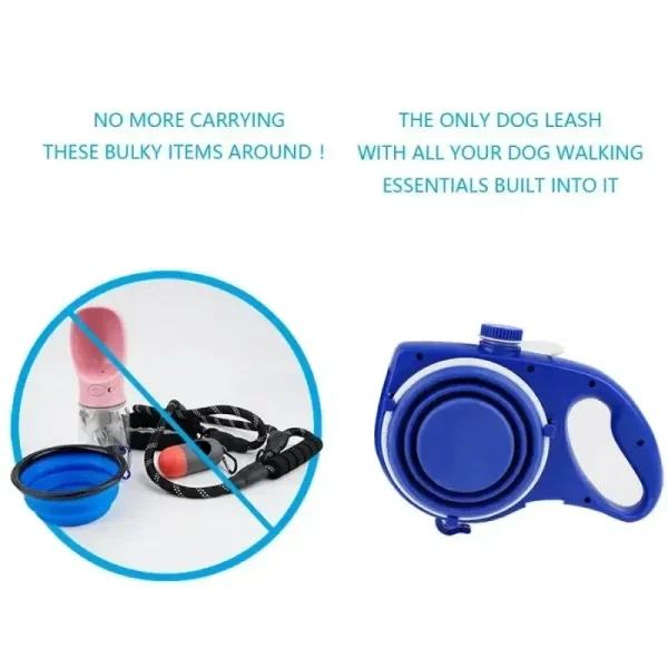 4 In 1 Retractable Kettle Dog Leash - Image 5