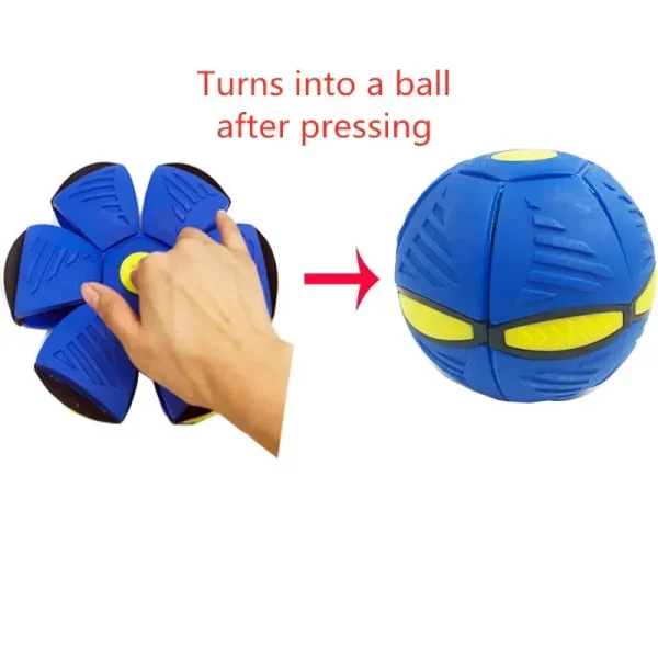Flying UFO Flat Throw Disc Ball With LED Light Toy Kid Outdoor Garden Basketball Game Lkcomo Throw UFO Disc balls - Image 4