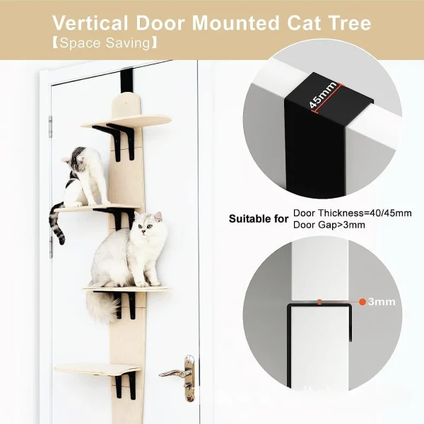 2024 Cat Hanging Bed Easy Assembly Pet Climbing Frame Cat Climbing Tree Tower Cat Toys Pet Supplier US Stock cat furniture - Image 3