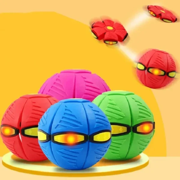 Flying UFO Flat Throw Disc Ball With LED Light Toy Kid Outdoor Garden Basketball Game Lkcomo Throw UFO Disc balls